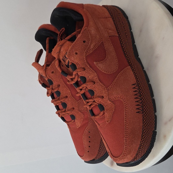Nike Air Force 1 Wild Men's Burnt Orange Suede Sneakers Size 6